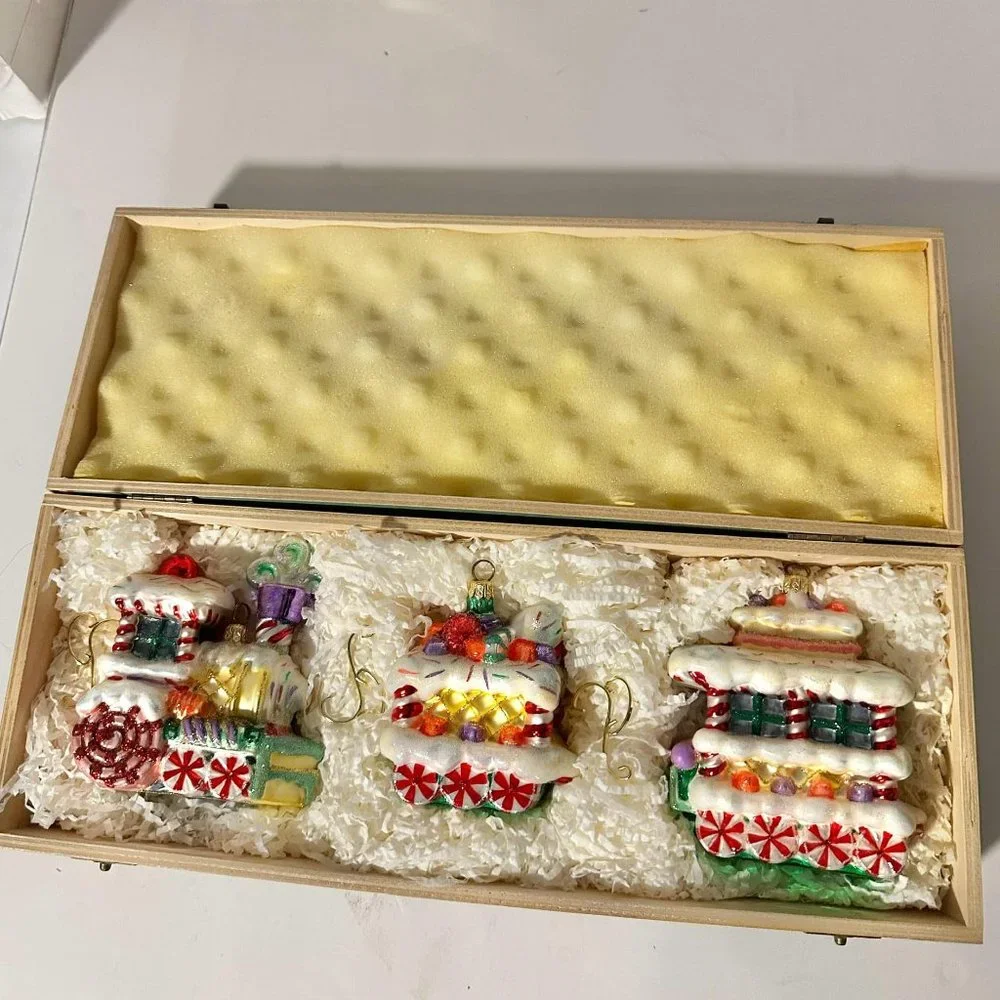 Mint Condition Polonaise RARE Kurt S Adler Glass Christmas Candy Land Train - Picture 1 of 16